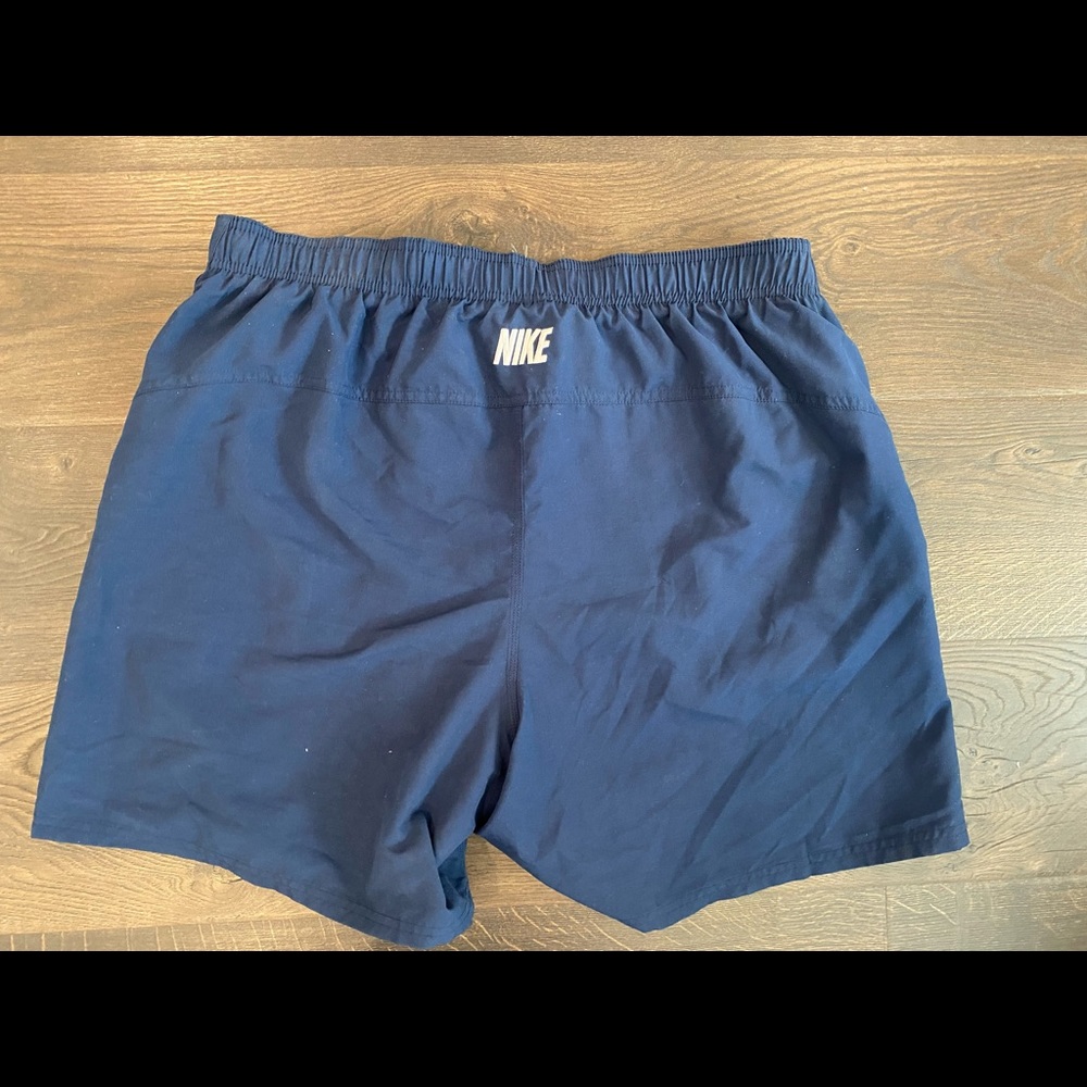 Vintage Mens Blue Embroidered Nike Shorts Size XXL